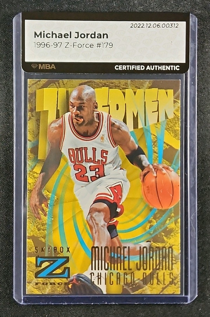1996 Skybox Z-Force Michael Jordan #179 MBA AUTH on Fanatics Collect