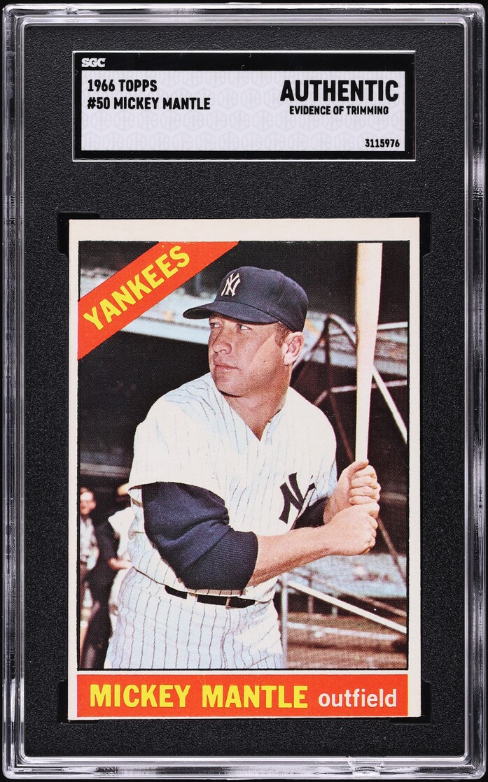 1966 Topps Mickey Mantle #50 SGC AUTH