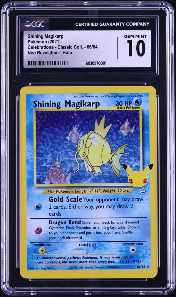 2021 Pokemon SWSH Celebrations Classic Collection Shining Magikarp