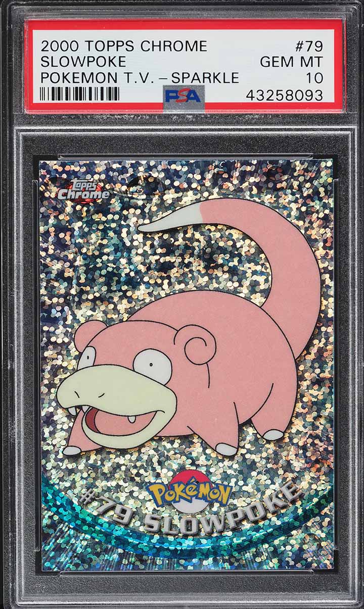 2000 Pokemon Topps Chrome Series 2 Sparkle Slowpoke #79 PSA 10 GEM MINT