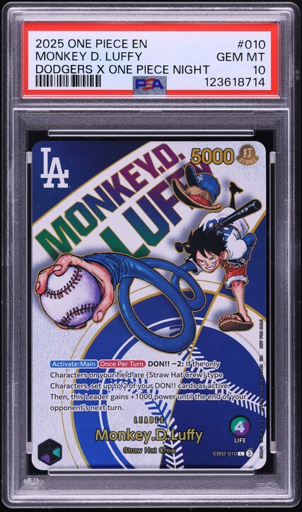 2025 One Piece Promo Dodgers Night Monkey D. Luffy #EB02-010