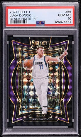2024 Select Concourse Black Finite Luka Doncic 1/1 #56 PSA 10 GEM