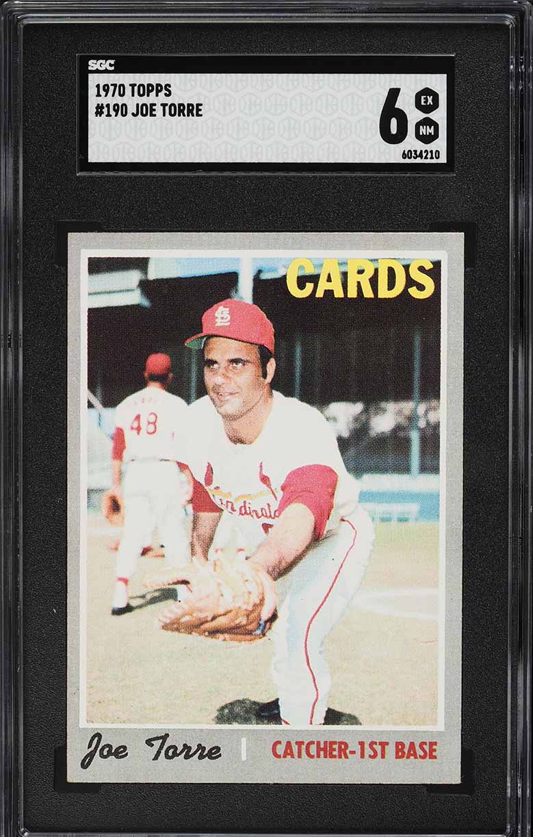 1970 Topps Joe Torre #190 SGC 6 EXMT