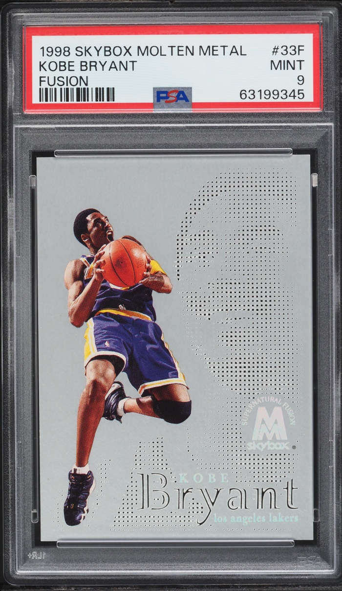 1998 Skybox Molten Metal Fusion Titanium Kobe Bryant /250 #33F PSA 9 MINT