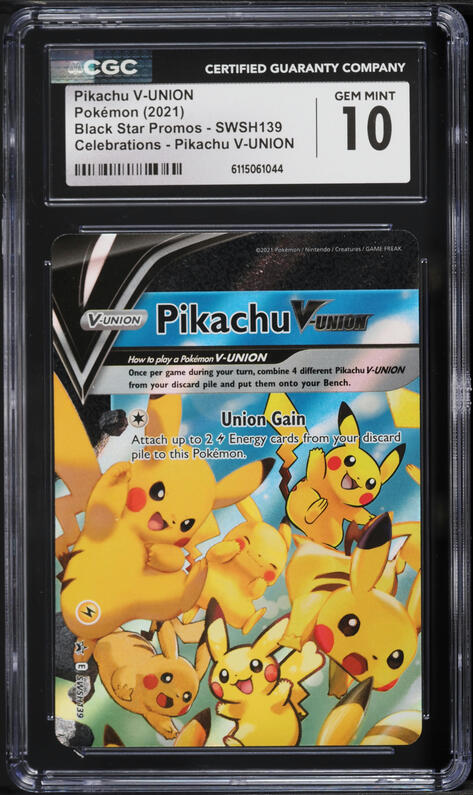 2021 Pokemon SWSH Promo Celebrations Full Art Pikachu V-UNION