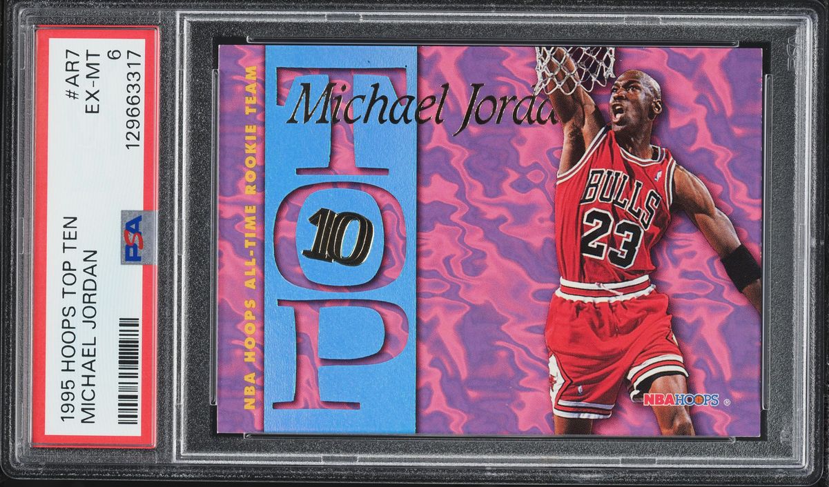 1995 Hoops Top Ten Michael Jordan #AR7 PSA 6 EXMT