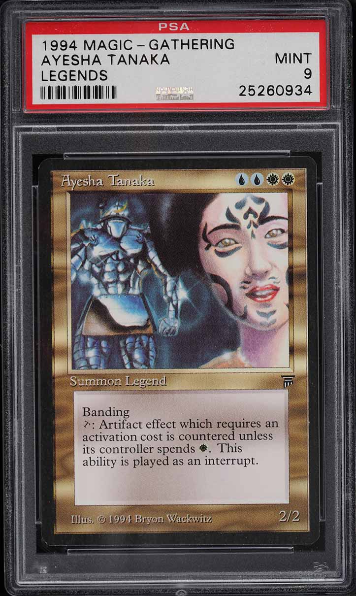 1994 Magic The Gathering MTG Legends Ayesha Tanaka PSA 9 MINT on ...