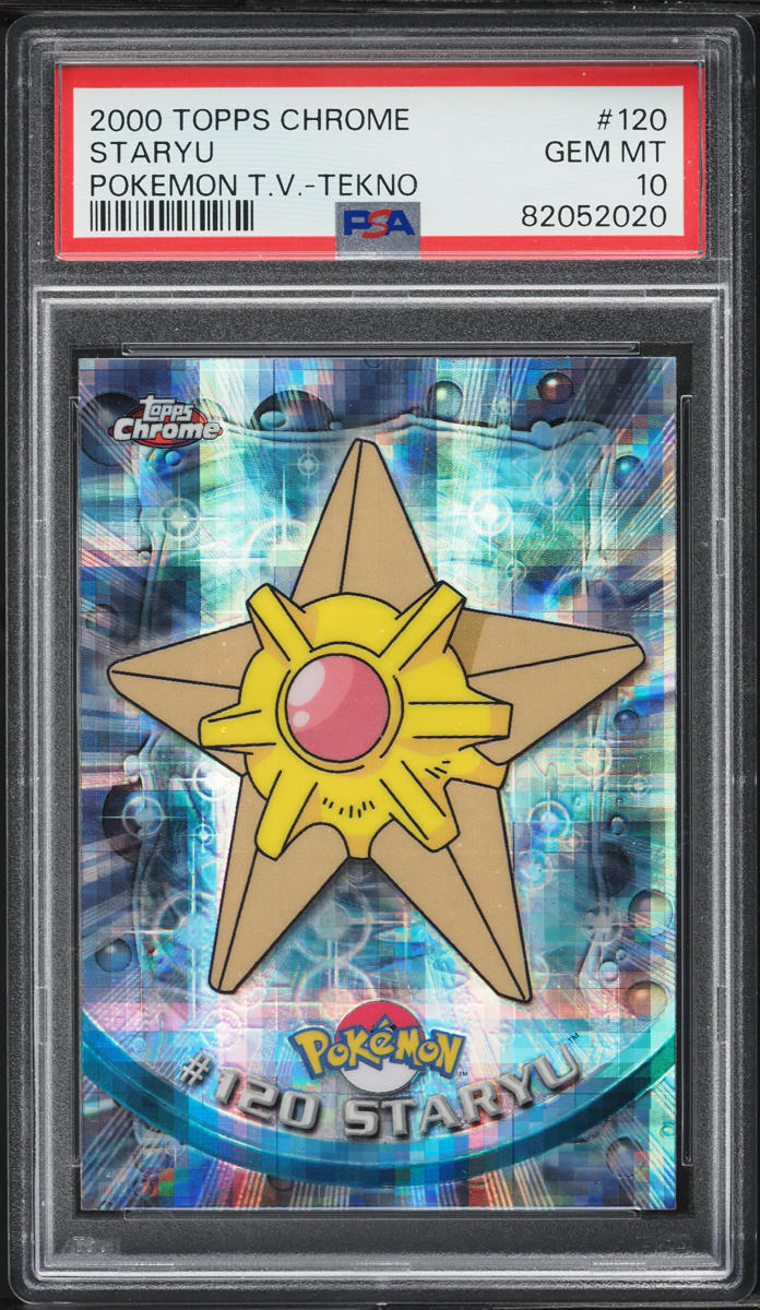 2000 Topps Chrome Pokemon Series 2 Tekno Staryu #120 PSA 10 GEM MINT