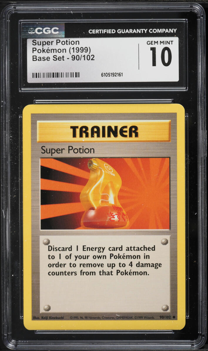 1999 Pokemon Base Set Super Potion #90 CGC 10 GEM MINT