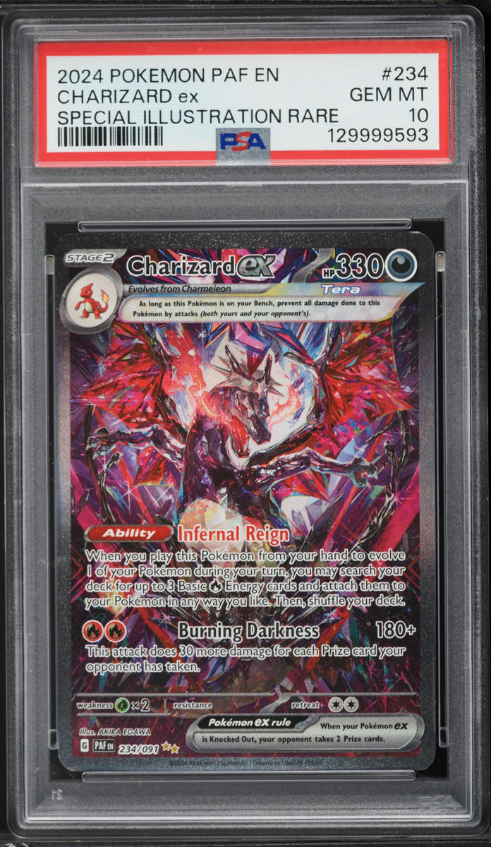 2024 Pokemon Scarlet & Violet Paldean Fates SIR Charizard ex #234 PSA 10 GEM MINT