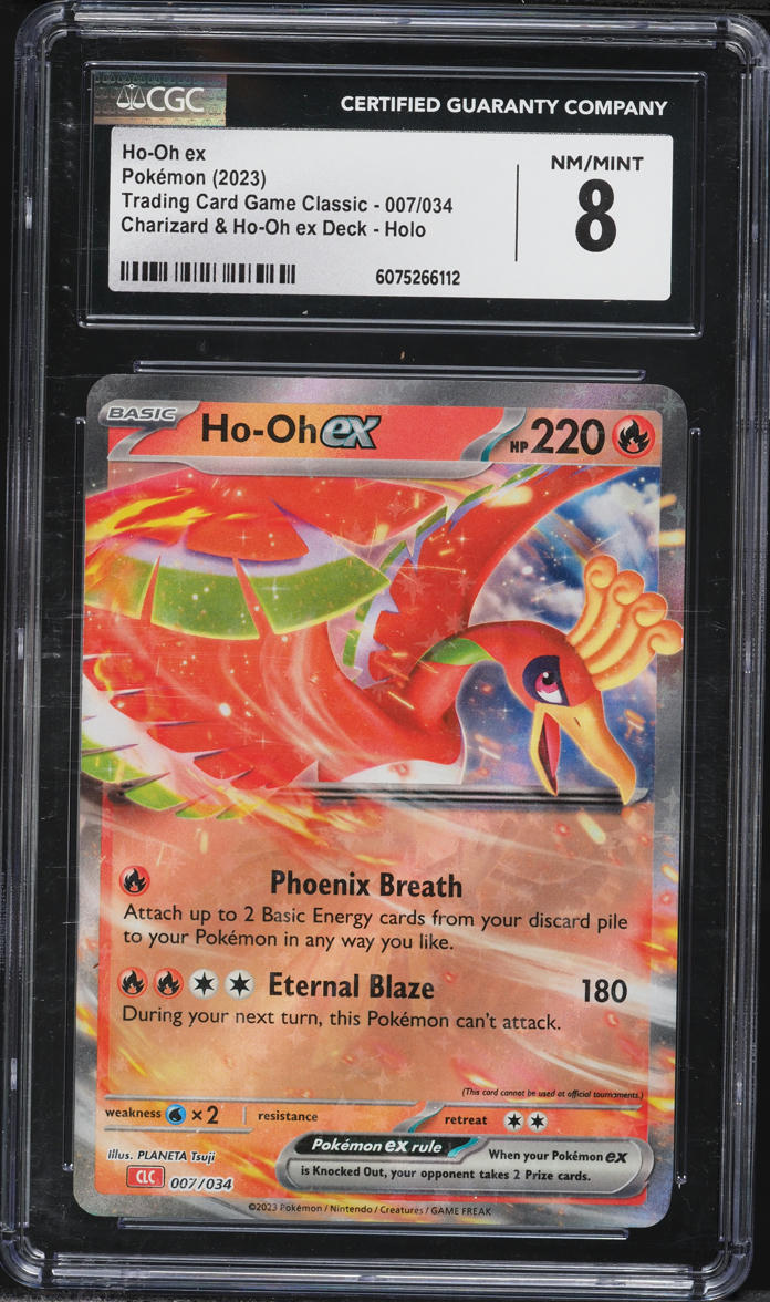 2023 Pokemon TCG Classic Collection Holo Ho-Oh ex #7 CGC 8 NM-MT