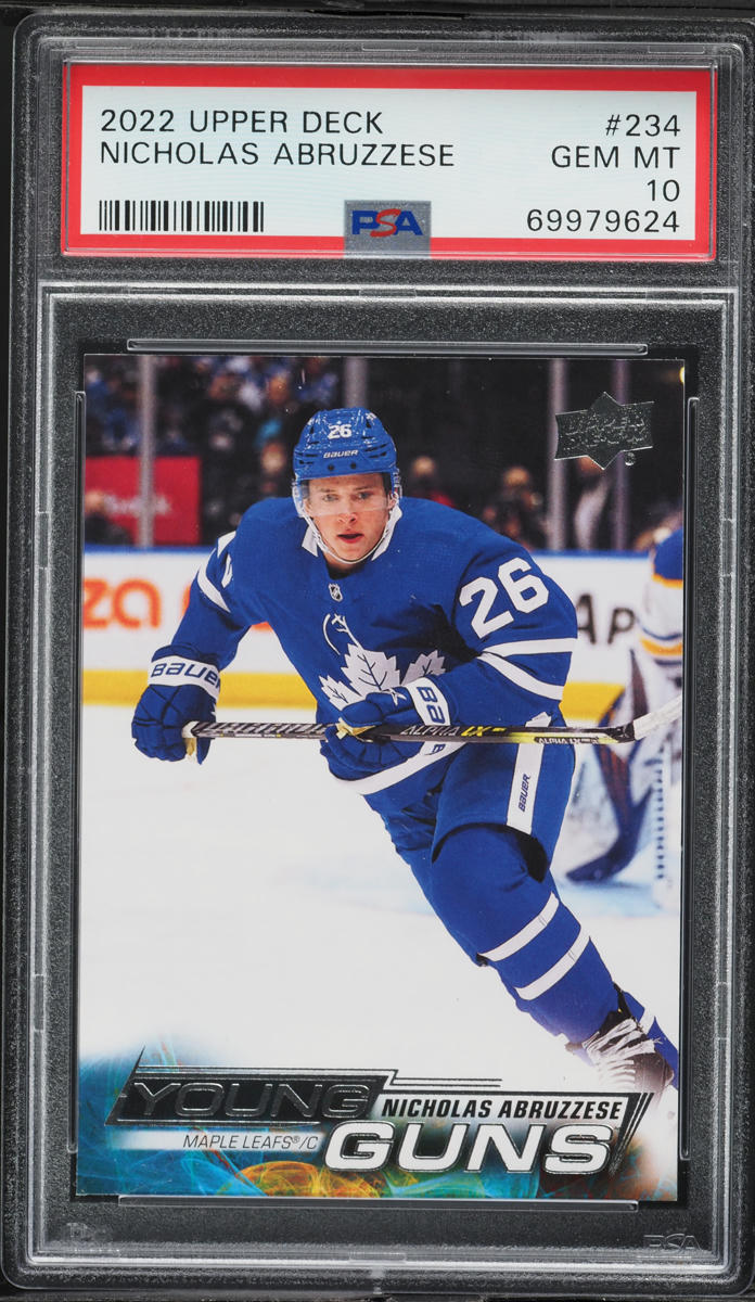 2022 Upper Deck Young Guns Nicholas Abruzzese ROOKIE #234 PSA 10 GEM MINT