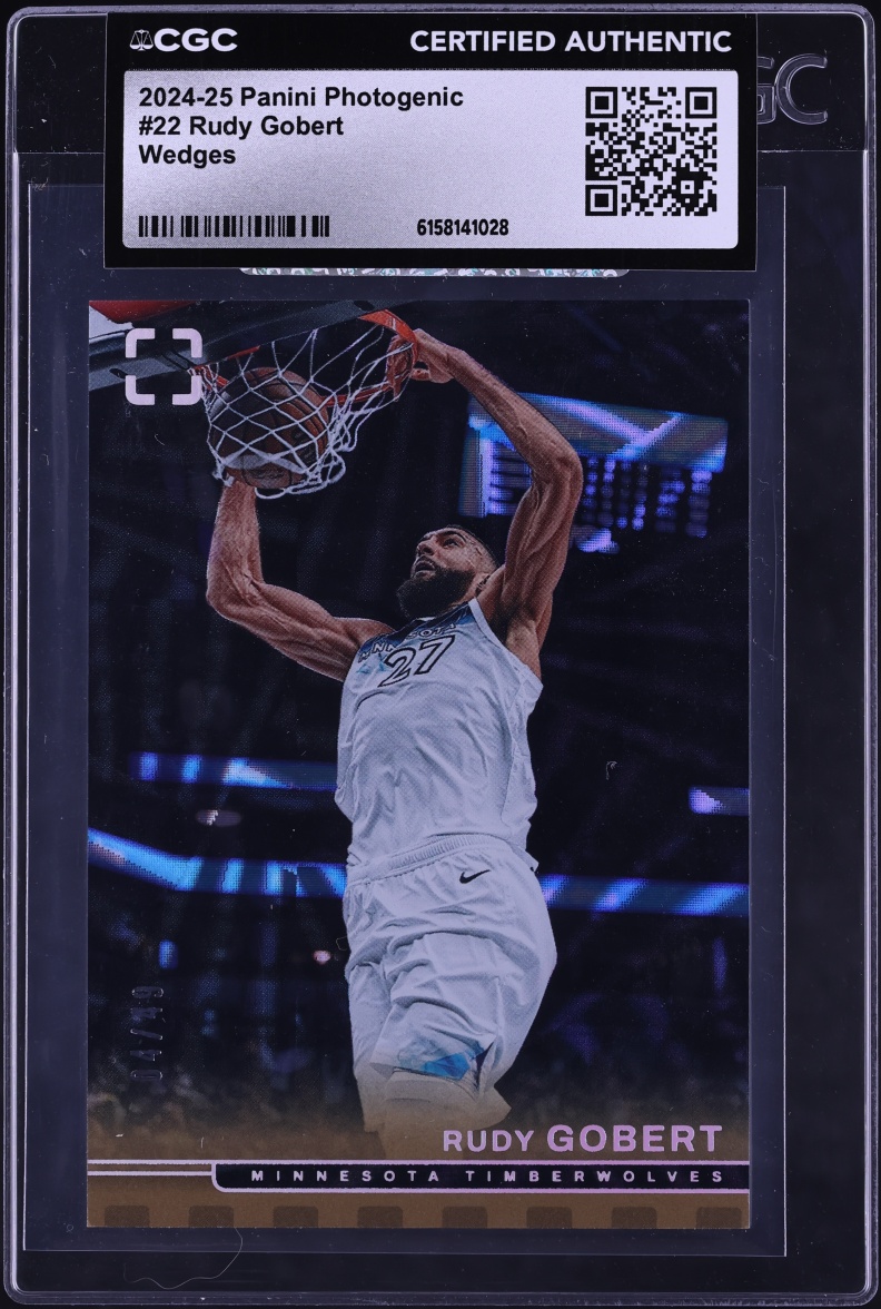 2024 Panini PhotoGenic Wedges Rudy Gobert /49 #22 CGC AUTH