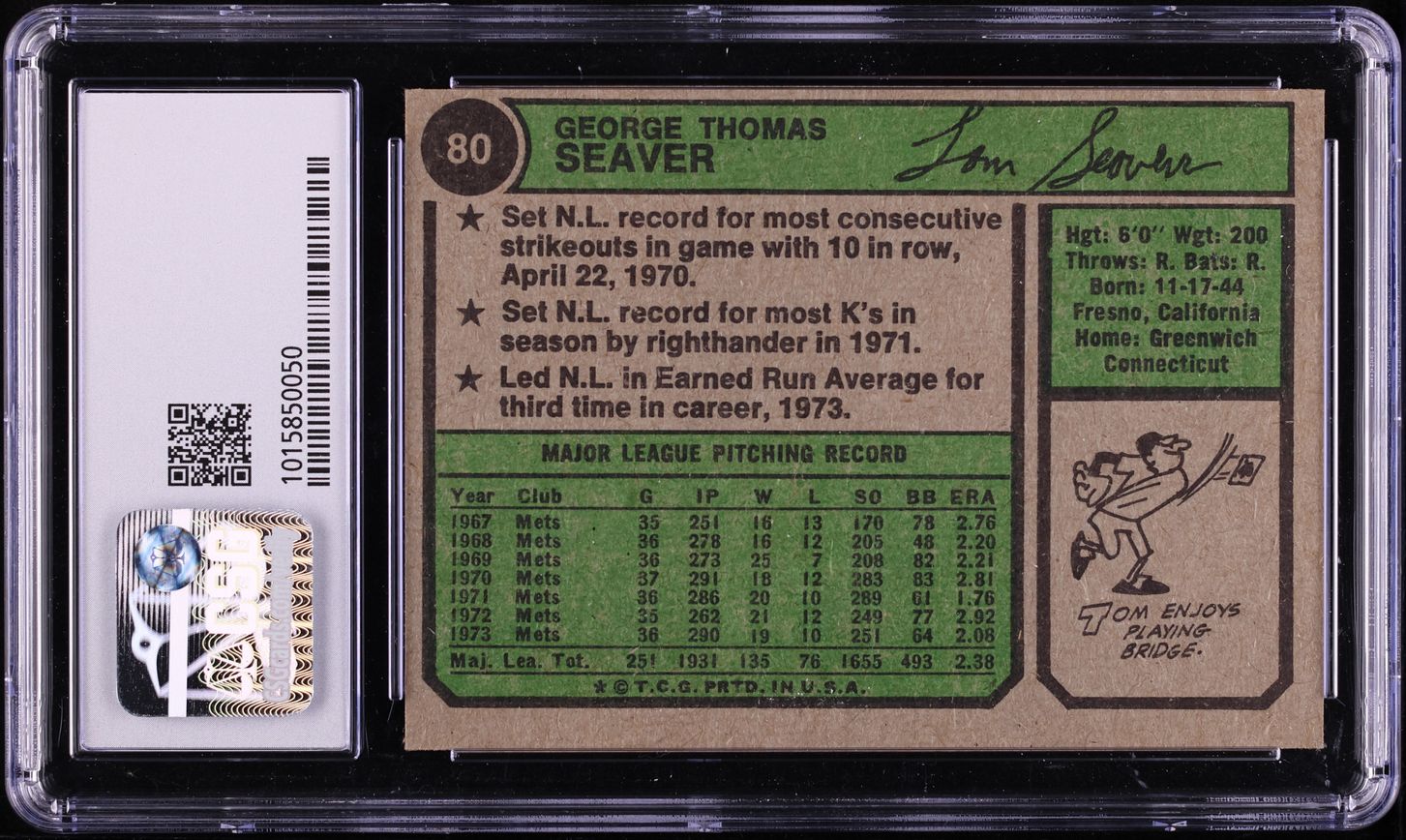 1974 Topps Tom Seaver #80 CSG 5.5 EX+