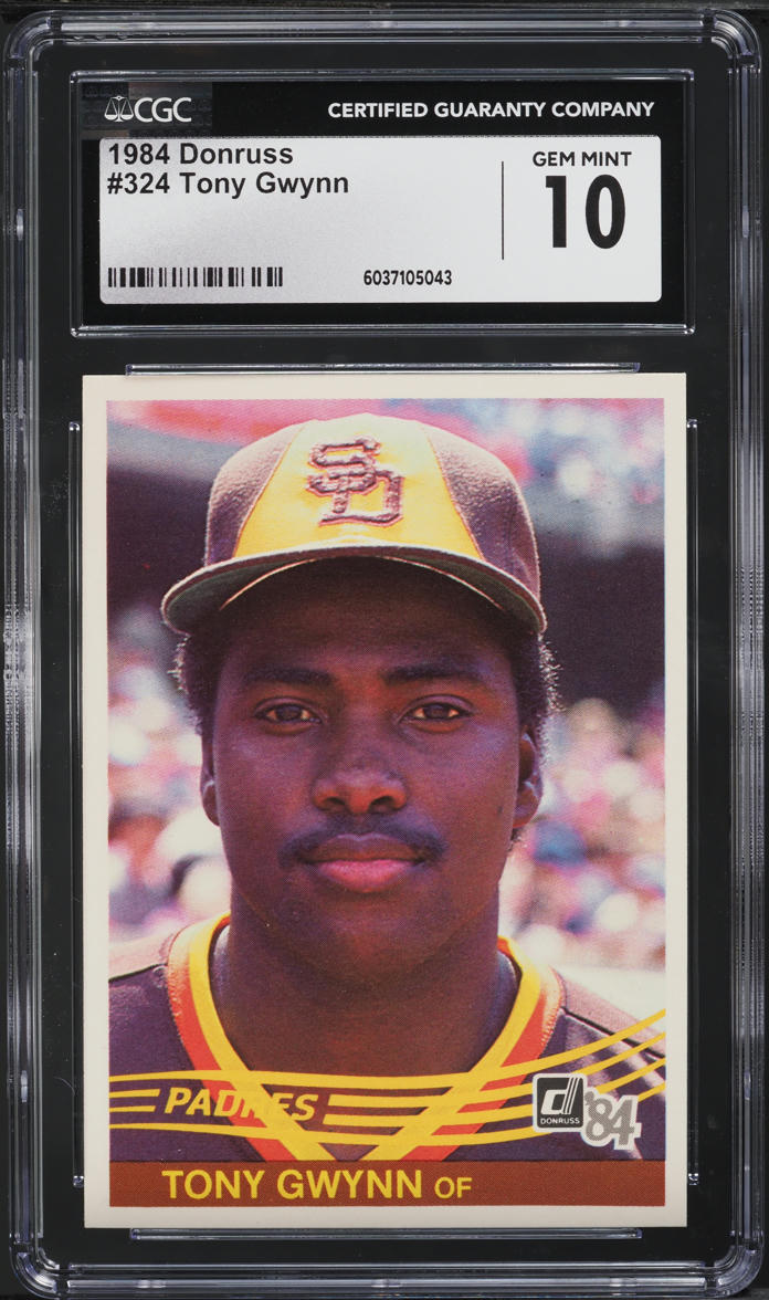 1984 Donruss Tony Gwynn #324 CGC 10 GEM MINT