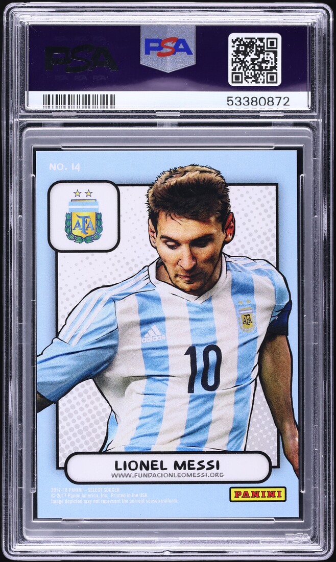 2017 Select Kaboom! Lionel Messi #14 PSA 9 MINT