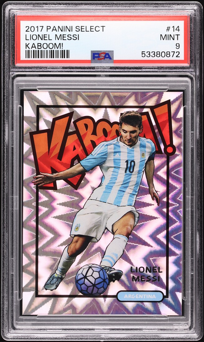 2017 Select Kaboom! Lionel Messi #14 PSA 9 MINT