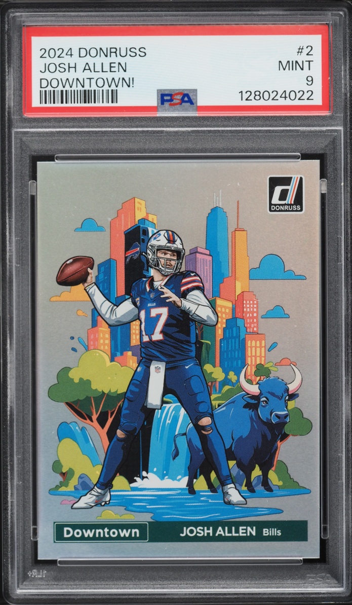 2024 Donruss Downtown Josh Allen #2 PSA 9 MINT
