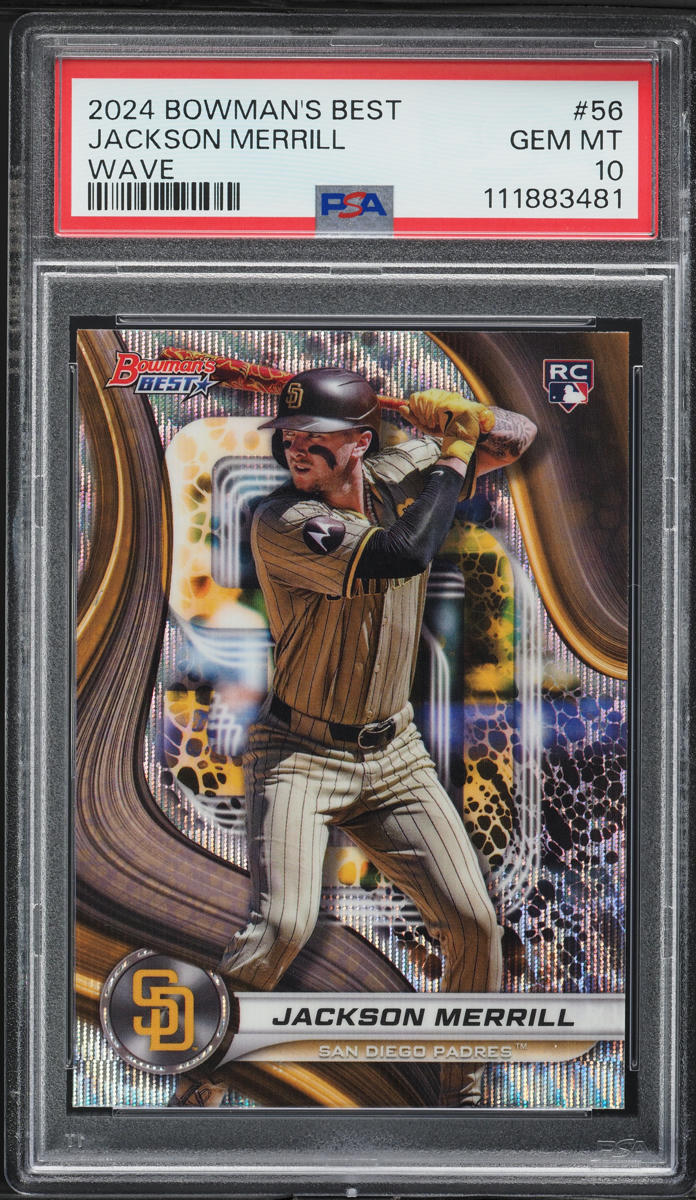 2024 Bowman's Best Wave Jackson Merrill ROOKIE #56 PSA 10 GEM MINT