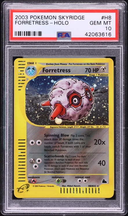 2003 Pokemon Skyridge Holo Forretress #H8 PSA 10 GEM MINT