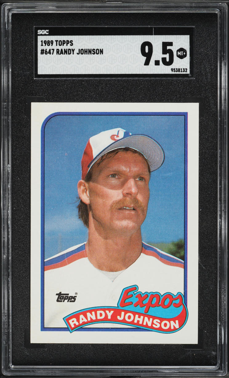 1989 Topps Randy Johnson ROOKIE #647 SGC 9.5 MINT+