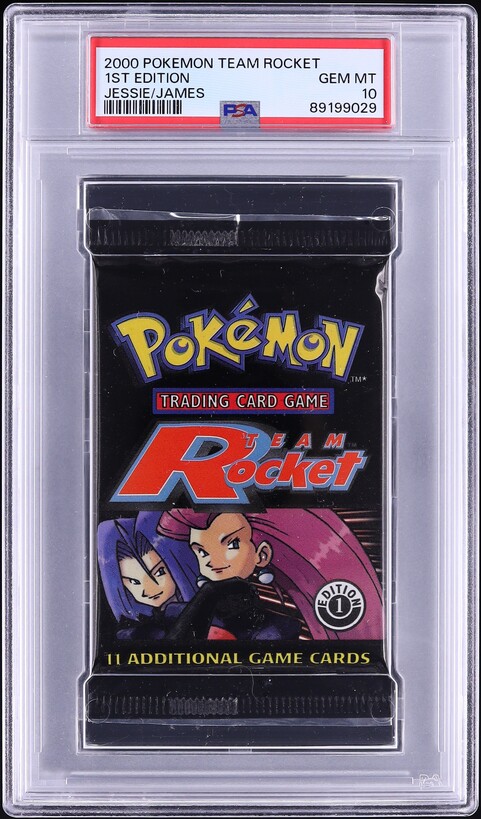 2000 Pokemon Team Rocket Pack 1st Edition Jessie James PSA 10 GEM MINT