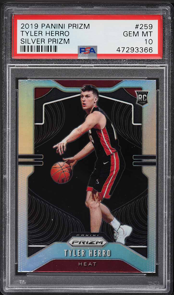 Panini prizm Tyler herro RC 149枚限定 PSA10 2019 Panini Prizm Silver Tyler Herro ROOKIE #259 PSA 10 GEM MINT