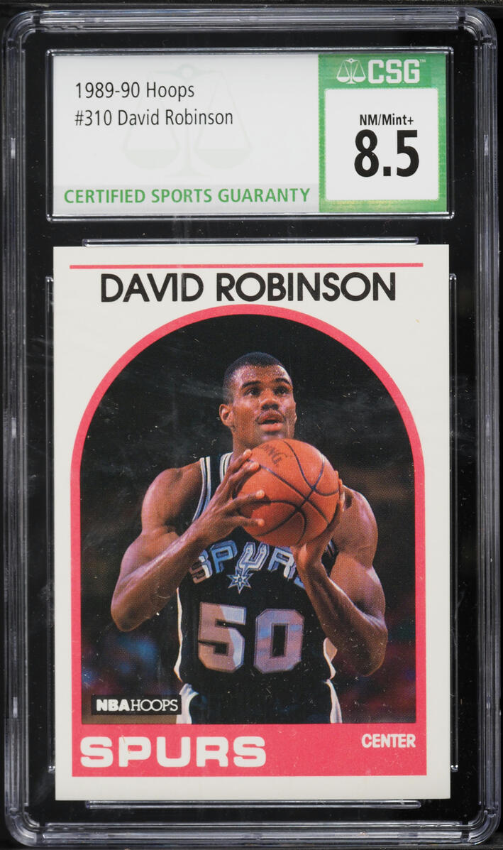 1989 Hoops David Robinson ROOKIE #310 CSG 8.5 NM-MT+