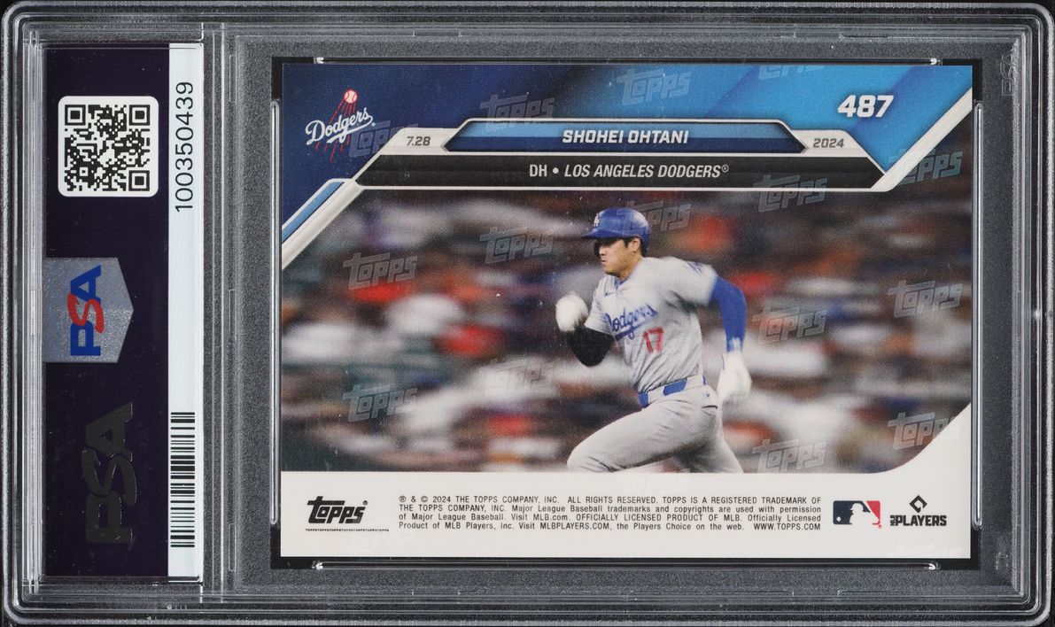 2024 Topps Now Red Shohei Ohtani /10 #487 PSA 10 GEM MINT