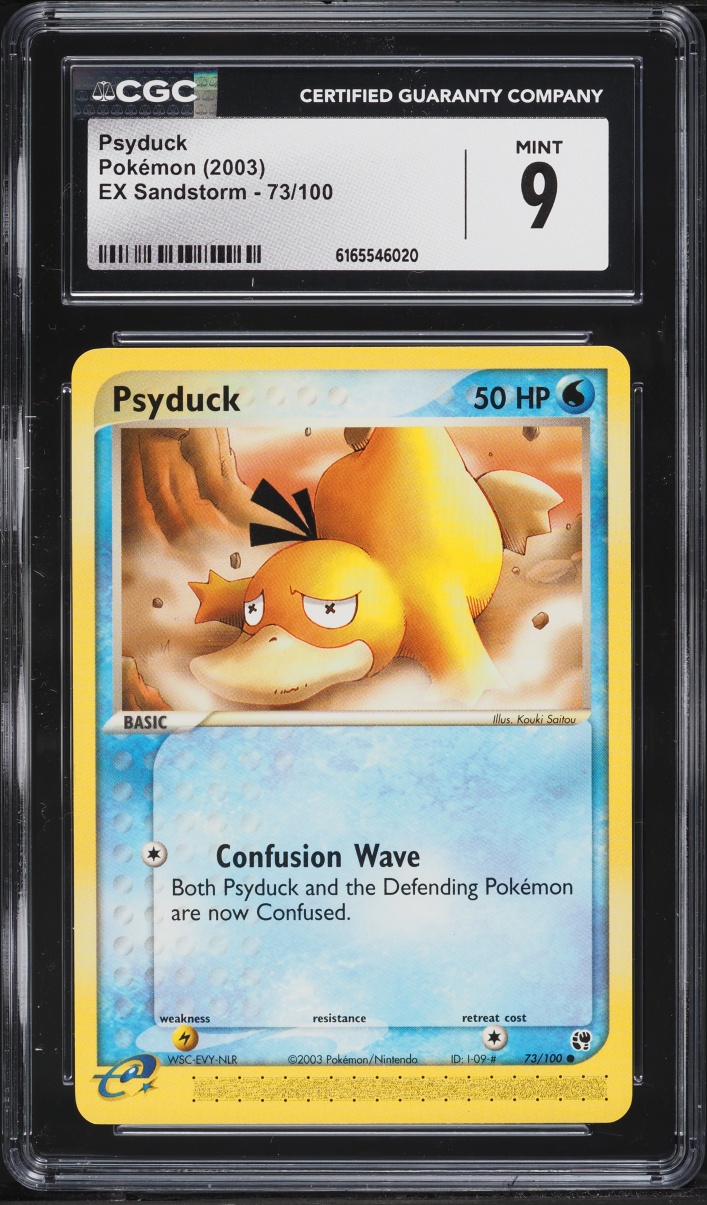 2003 Pokemon EX Sandstorm Psyduck #73 CGC 9 MINT