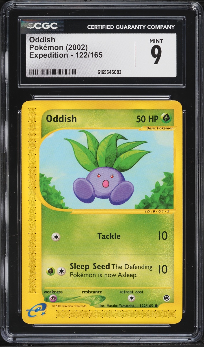 2002 Pokemon Expedition Oddish #122 CGC 9 MINT