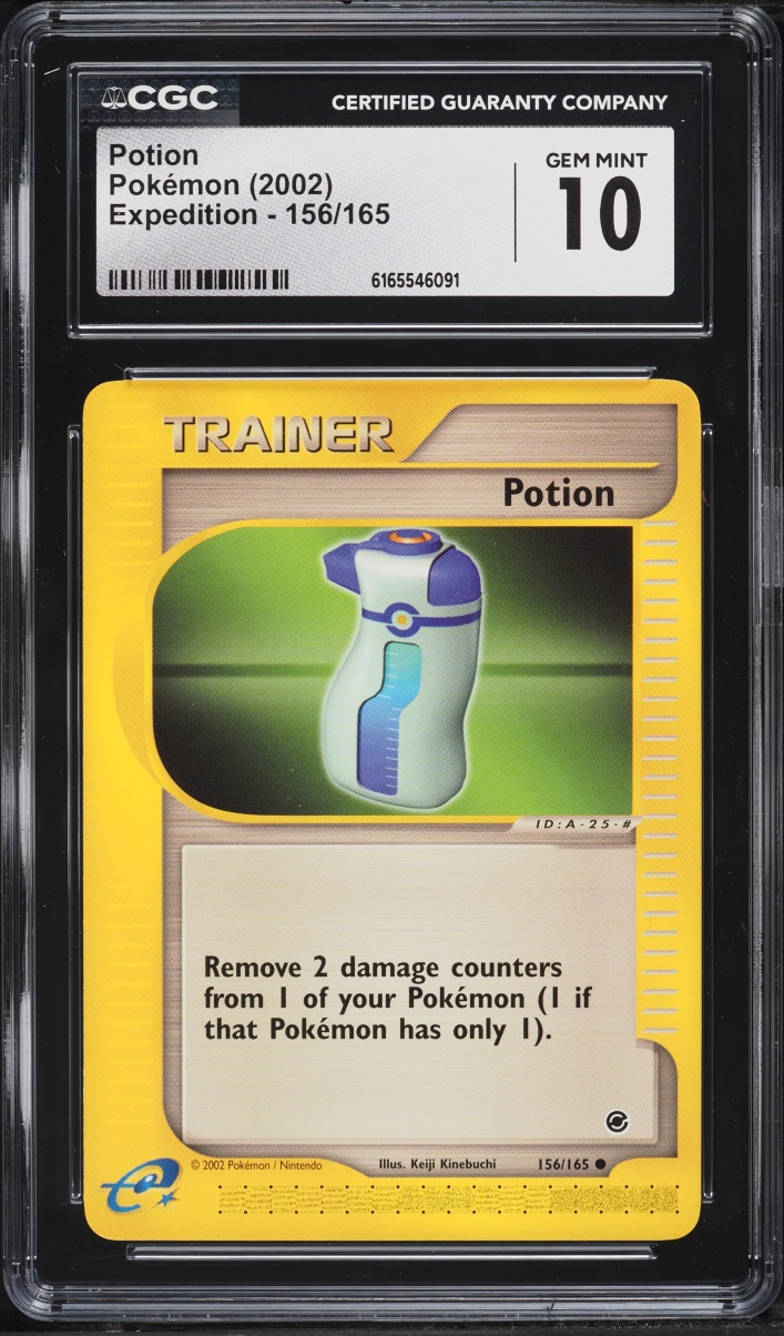 2002 Pokemon Expedition Potion #156 CGC 10 GEM MINT