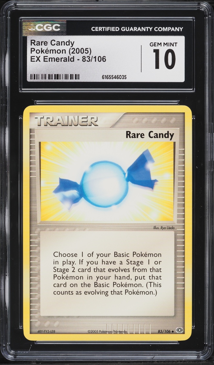 2005 Pokemon Ex Emerald Rare Candy #83 CGC 10 GEM MINT