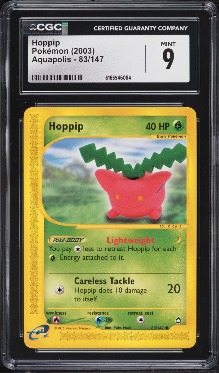 2003 Pokemon Aquapolis Hoppip #83 CGC 9 MINT
