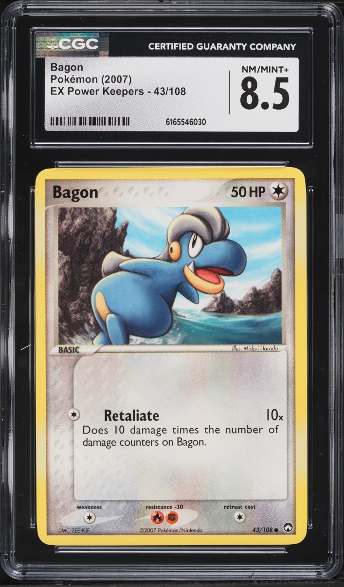 2007 Pokemon EX Power Keepers Bagon #43 CGC 8.5 NM-MT+