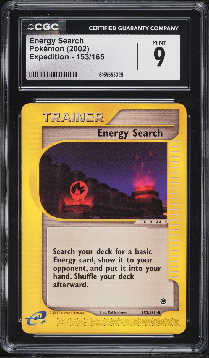 2002 Pokemon Expedition Energy Search #153 CGC 9 MINT
