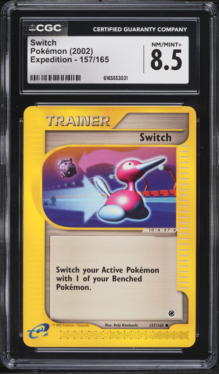 2002 Pokemon Expedition Switch #157 CGC 8.5 NM-MT+
