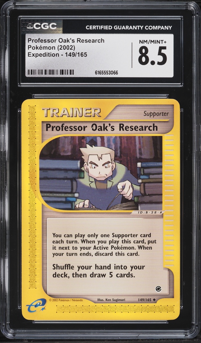 2002 Pokemon Expedition Professor Oak's Research #149 CGC 8.5 NM-MT+