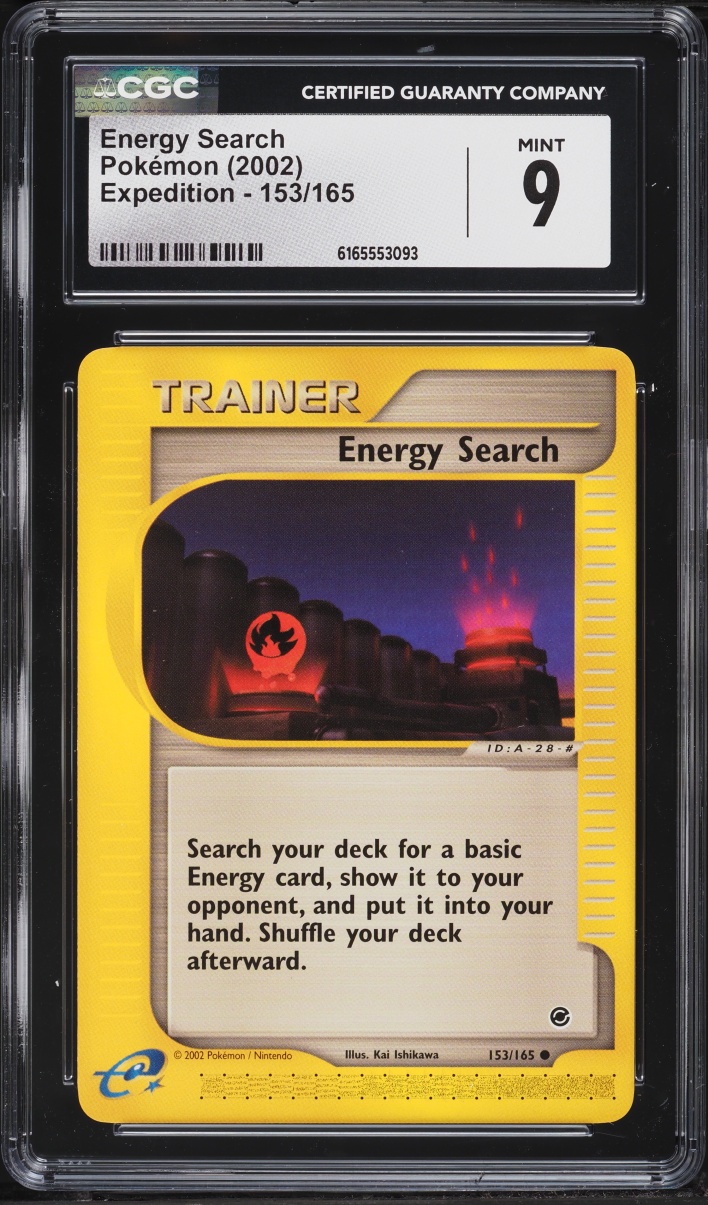 2002 Pokemon Expedition Energy Search #153 CGC 9 MINT