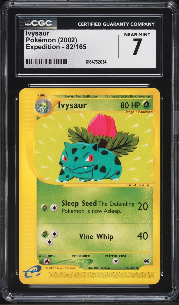 2002 Pokemon Expedition Ivysaur #82 CGC 7 NRMT