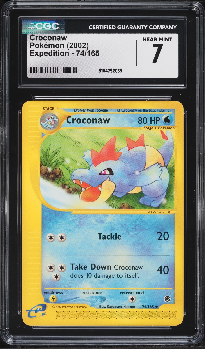 2002 Pokemon Expedition Croconaw #74 CGC 7 NRMT