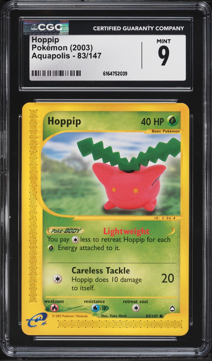 2003 Pokemon Aquapolis Hoppip #83 CGC 9 MINT