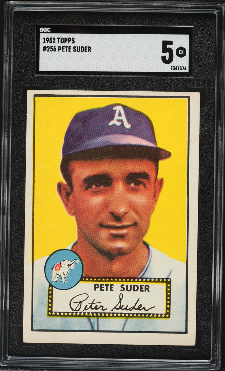 1952 Topps Pete Suder #256 SGC 5 EX