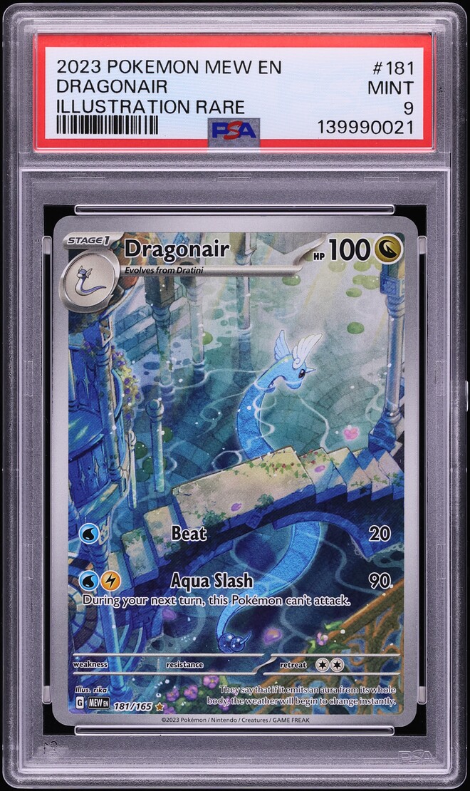 2023 Pokemon Scarlet & Violet 151 IR Dragonair #181 PSA 9 MINT