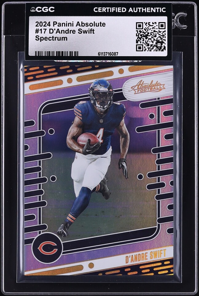 2024 Absolute Spectrum D'Andre Swift #17 CGC AUTH on Fanatics Collect