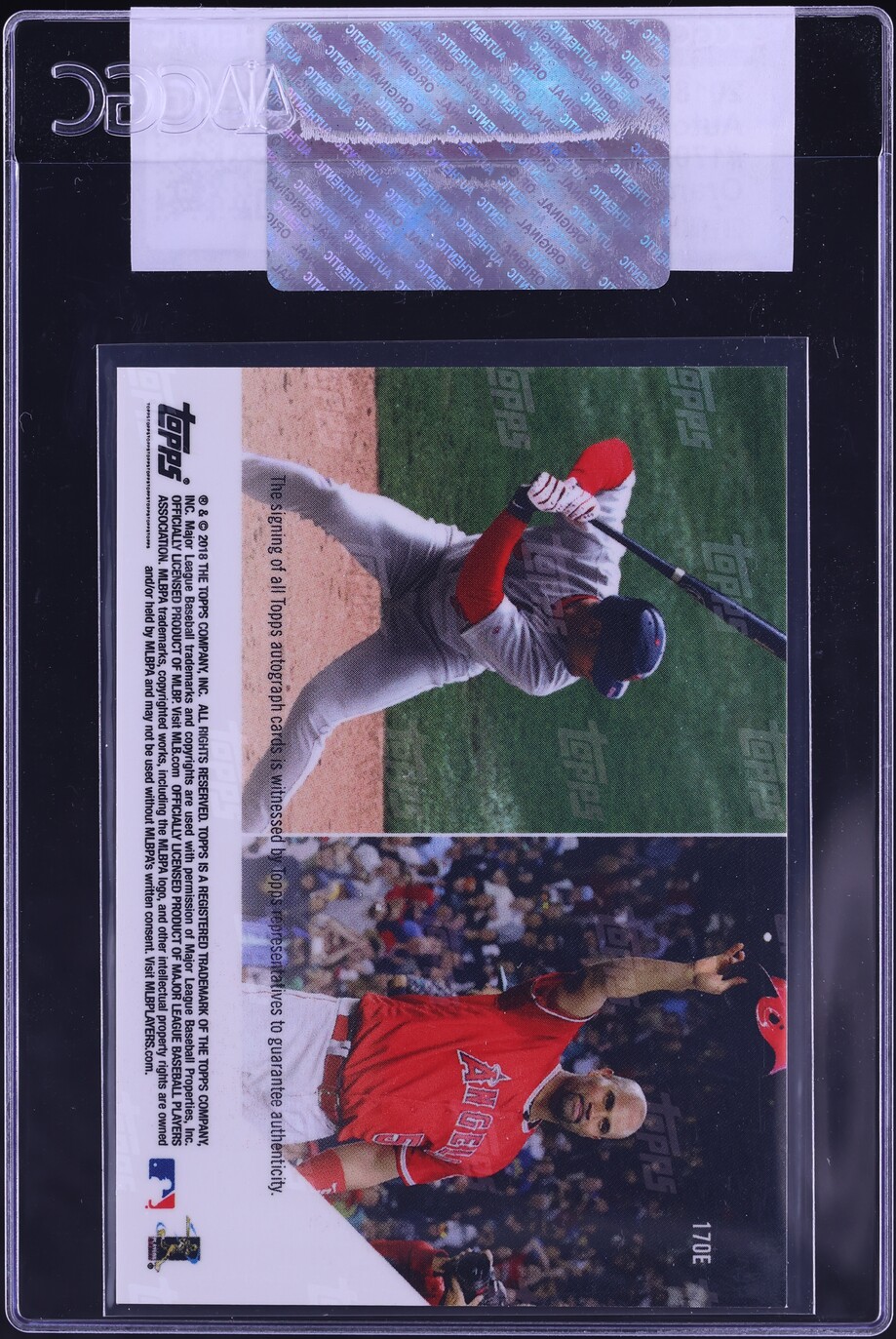 2018 Topps Now Orange Albert Pujols AUTO 1/5 #170E CGC AUTH