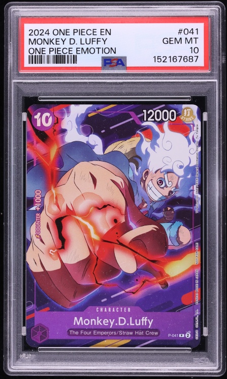 2024 One Piece Promo Emotion Monkey D. Luffy #P-041 PSA 10 GEM MINT