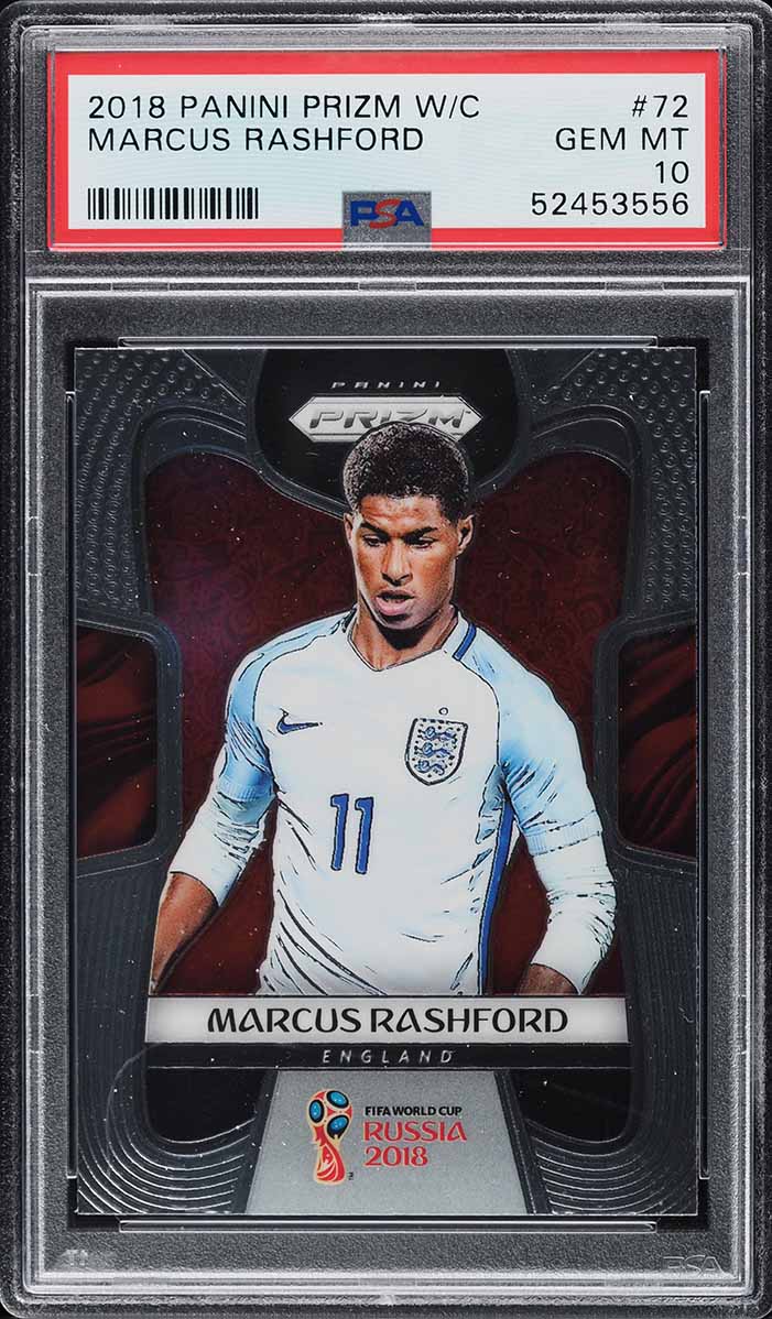 マーカス ラッシュフォード Panini Prizm Silver PSA 9 2020 Panini Prizm Premier League Signatures Silver Marcus Rashford
