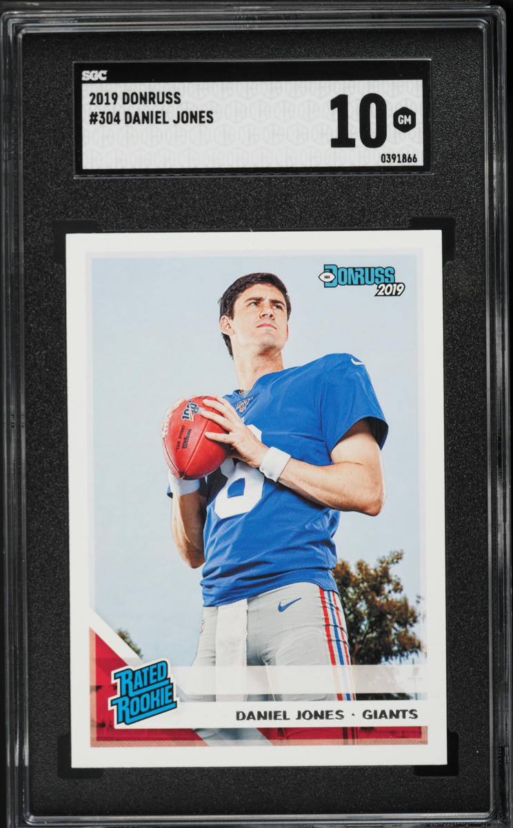 2019 Donruss Football Daniel Jones ROOKIE #304 SGC 10 GEM MINT