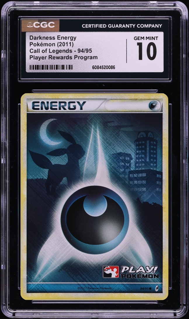 2011 Pokemon Call Of Legends Player Rewards Program Darkness Energy #94 CGC 10 GEM MINT